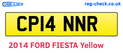 CP14NNR are the vehicle registration plates.