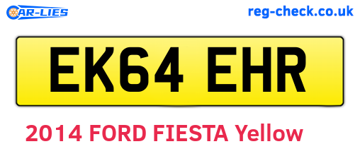 EK64EHR are the vehicle registration plates.
