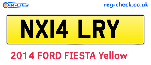 NX14LRY are the vehicle registration plates.