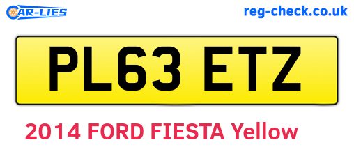 PL63ETZ are the vehicle registration plates.