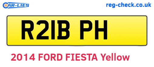 R21BPH are the vehicle registration plates.