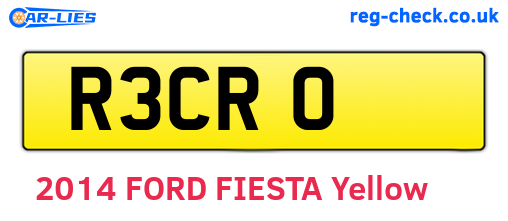 R3CRO are the vehicle registration plates.