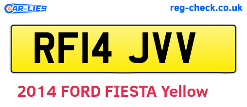 RF14JVV are the vehicle registration plates.