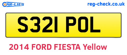 S321POL are the vehicle registration plates.