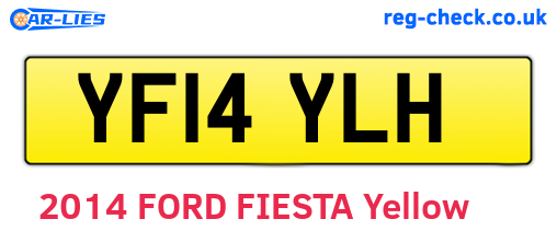 YF14YLH are the vehicle registration plates.