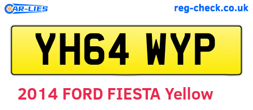 YH64WYP are the vehicle registration plates.