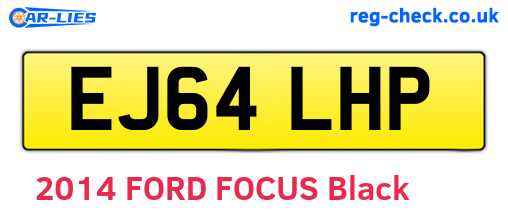EJ64LHP are the vehicle registration plates.