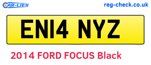 EN14NYZ are the vehicle registration plates.