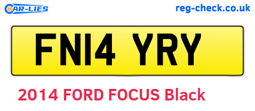FN14YRY are the vehicle registration plates.