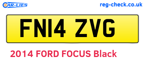 FN14ZVG are the vehicle registration plates.