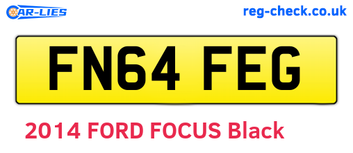 FN64FEG are the vehicle registration plates.