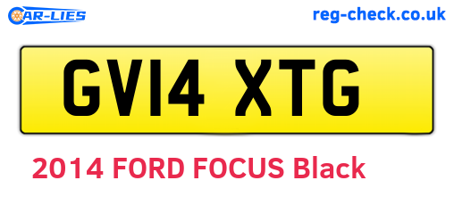 GV14XTG are the vehicle registration plates.