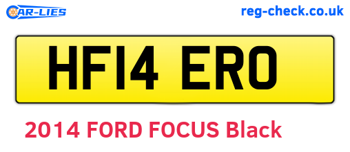 HF14ERO are the vehicle registration plates.