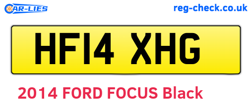 HF14XHG are the vehicle registration plates.
