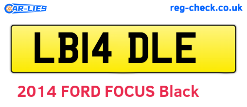 LB14DLE are the vehicle registration plates.