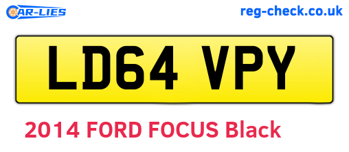 LD64VPY are the vehicle registration plates.