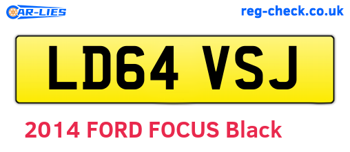 LD64VSJ are the vehicle registration plates.