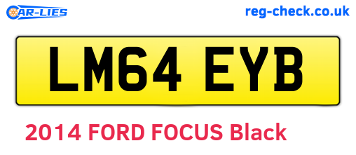 LM64EYB are the vehicle registration plates.