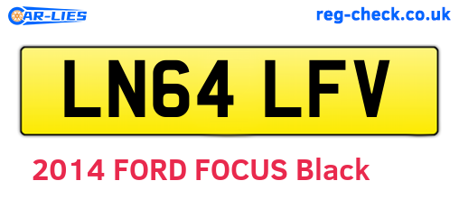 LN64LFV are the vehicle registration plates.
