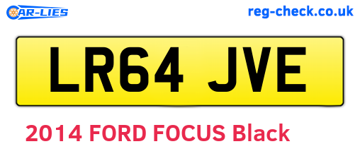 LR64JVE are the vehicle registration plates.