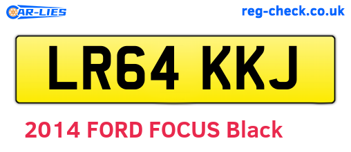 LR64KKJ are the vehicle registration plates.