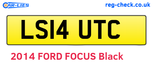LS14UTC are the vehicle registration plates.