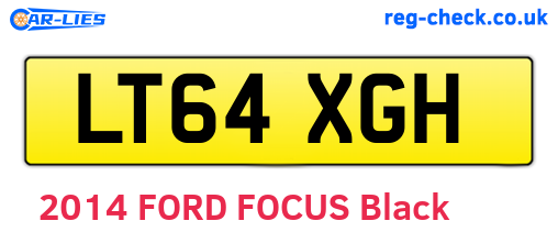 LT64XGH are the vehicle registration plates.