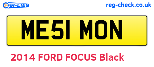 ME51MON are the vehicle registration plates.