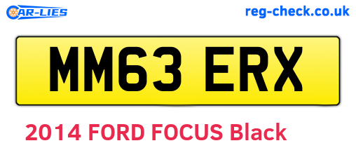 MM63ERX are the vehicle registration plates.