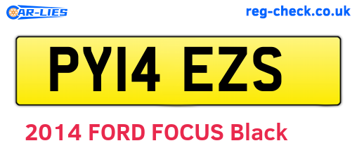 PY14EZS are the vehicle registration plates.