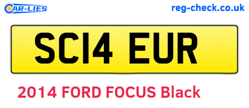 SC14EUR are the vehicle registration plates.