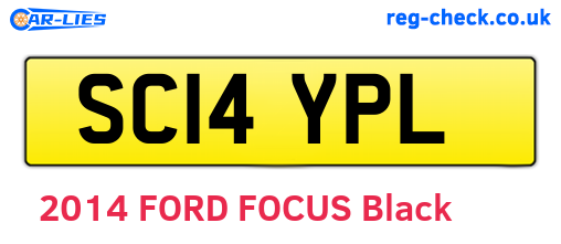 SC14YPL are the vehicle registration plates.