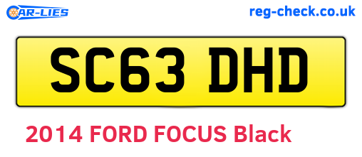 SC63DHD are the vehicle registration plates.