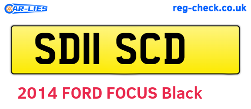 SD11SCD are the vehicle registration plates.