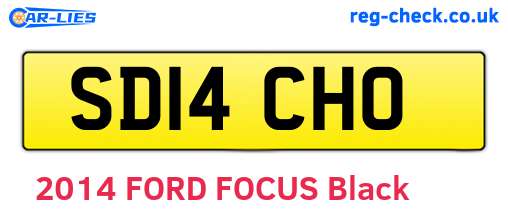 SD14CHO are the vehicle registration plates.