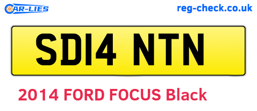 SD14NTN are the vehicle registration plates.