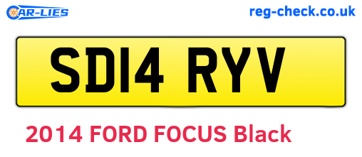 SD14RYV are the vehicle registration plates.