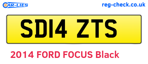 SD14ZTS are the vehicle registration plates.