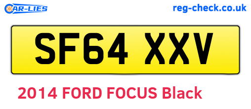 SF64XXV are the vehicle registration plates.