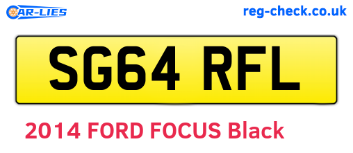 SG64RFL are the vehicle registration plates.