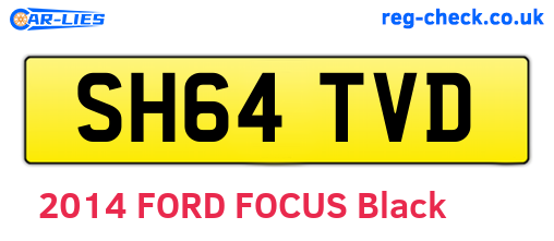 SH64TVD are the vehicle registration plates.