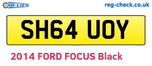 SH64UOY are the vehicle registration plates.