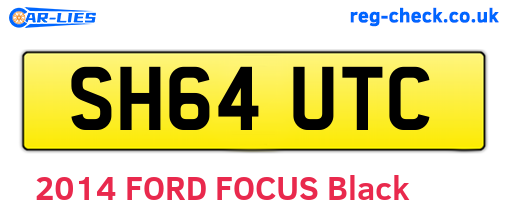 SH64UTC are the vehicle registration plates.