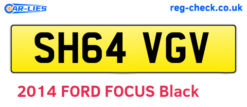 SH64VGV are the vehicle registration plates.