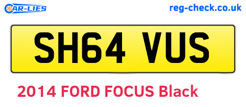 SH64VUS are the vehicle registration plates.