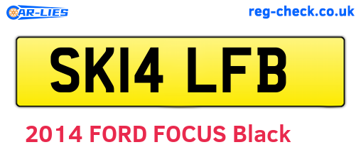 SK14LFB are the vehicle registration plates.
