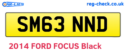 SM63NND are the vehicle registration plates.