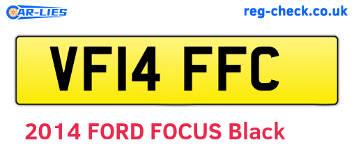 VF14FFC are the vehicle registration plates.