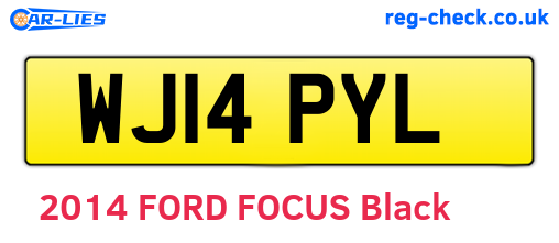 WJ14PYL are the vehicle registration plates.