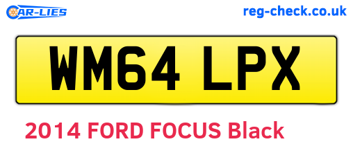 WM64LPX are the vehicle registration plates.